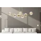 LAMPADARIO JAPAN 7 ŚWIATEŁ 115X36X116 cm